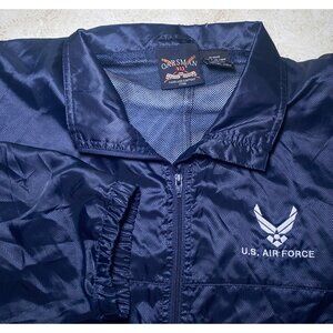 U.S. Air Force Navy & White Windbreaker Jacket Oarsman 913‎ Rugged Durable